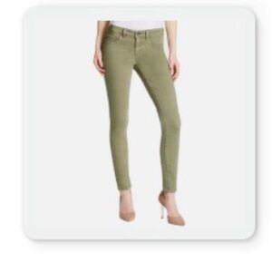 Jessica Simpson Kiss Me Super Skinny Mid-Rise Jeans - Sage Green - Size 27